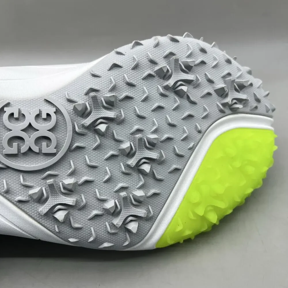 G/FORE G/18 Spikeless Golf Shoes Men Size 15 White Neon Green Comfort Sneakers
